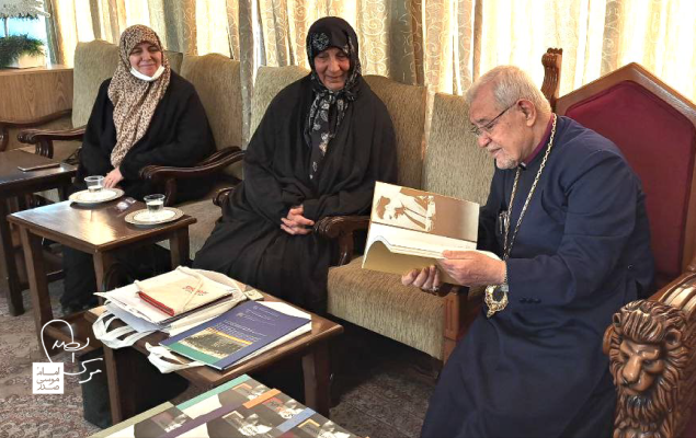 دیدار سیده رباب صدر و اسقف سبوه سرکیسیان