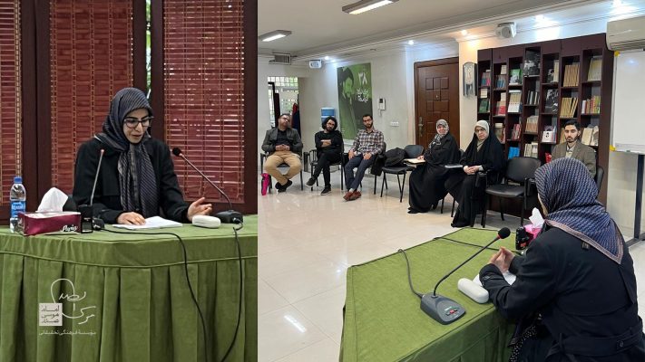 فاطمه نقوی در نشست داستان شکل گرفتن به رنگ صبر